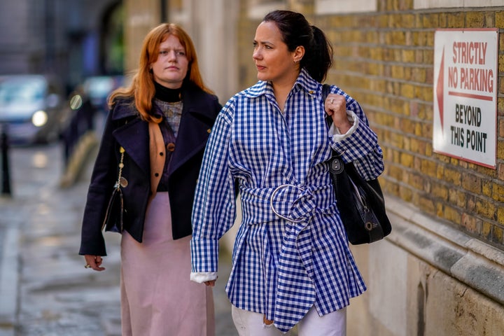 Outside the Simone Rocha show at London Fashion Week on Sept. 16.