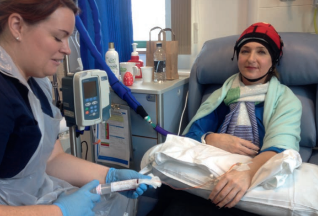 Victoria during cancer treatment.