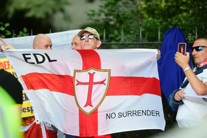 English Defence League protesters
