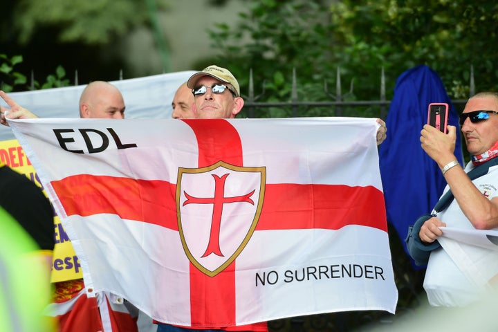 English Defence League protesters