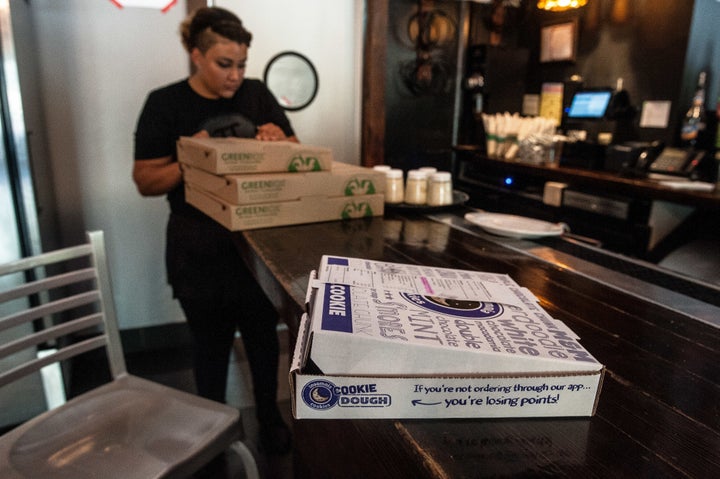 Employees at Pi Pizzeria received an anonymous gift of Insomnia Cookies from someone hoping to show support.