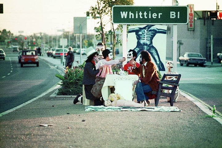 <p>Harry Gamboa Jr. First Supper (After A Major Riot), 1974/Printed 2008. (ASCO).</p>
