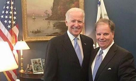 Former Vice President Joe Biden will campaign for Doug Jones next month