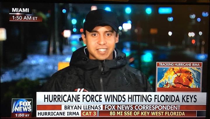 Miami Hurricane Bryan Llenas Returns To Cover Irma For Fox News ...