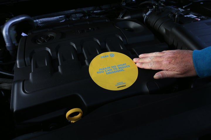 They are also putting stickers on engines