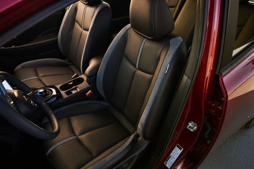 2018 Nissan Leaf has a more luxurious interior on SV and SL versions.