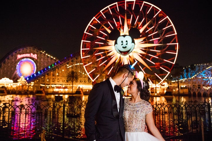 Couple chooses Mickey and Minnie at wedding instead of food