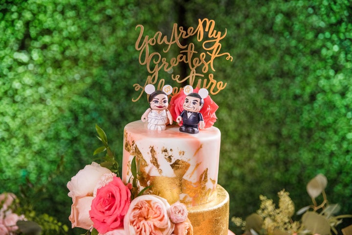 "You are my greatest adventure" is a reference to the Pixar movie "Up," which the couple watched on their first date.