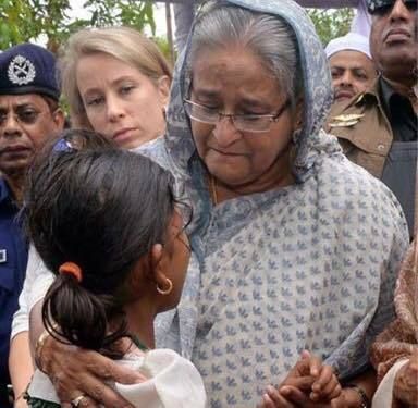 Prime minister Sheikh Hasina is visiting a Rohingya refugee camp!