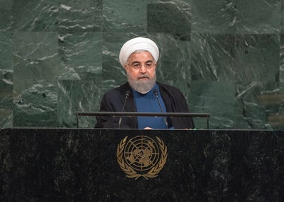 <em>Iran President Rouhani addresses UN General Assembly</em>