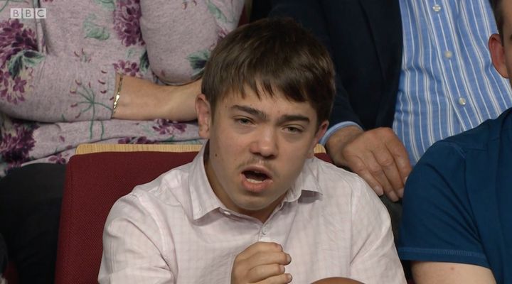 A teen audience member demanded an apology from the Lib Dem leader 