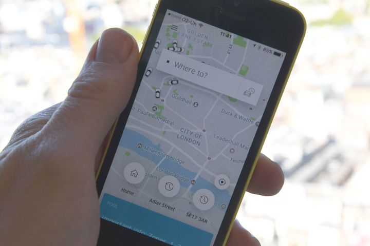 Uber has sensationally been stripped of its London licence (file picture) 