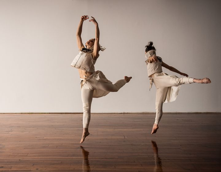 <p>Shura Baryshnikov and Danielle Davidson; Doppelgänger Dance Collective</p>