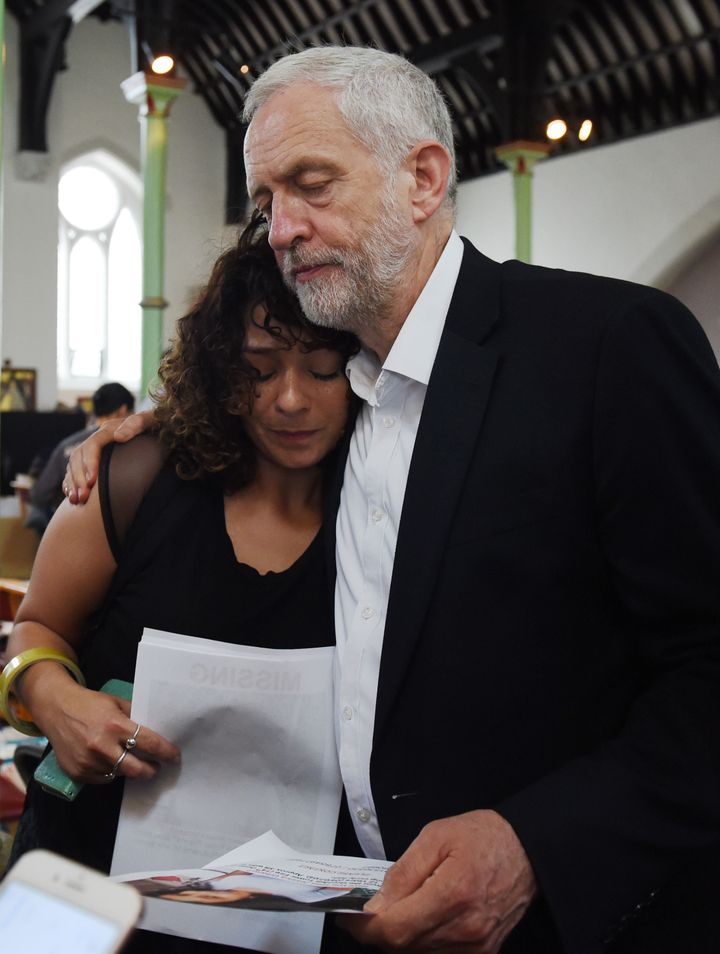 Jeremy Corbyn was lauded for visiting the scene at Grenfell in the immediate aftermath of the blaze 