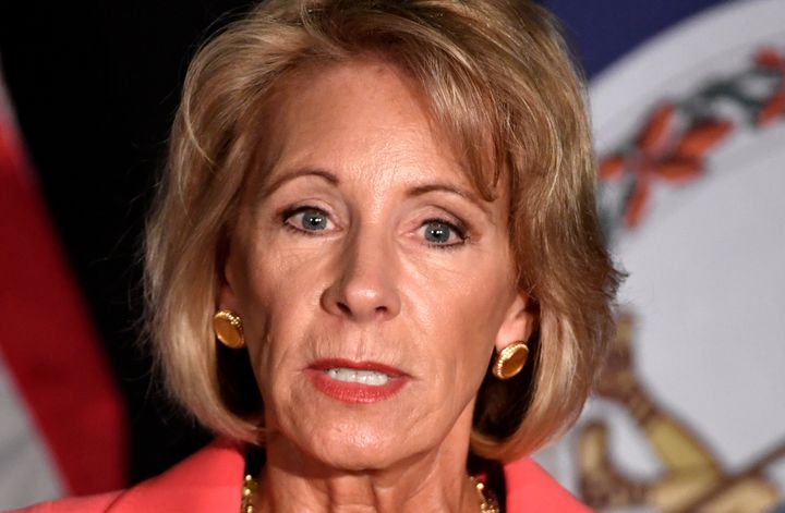 Education Secretary Betsy DeVos said the process for addressing college sexual assault must be "fair and impartial."