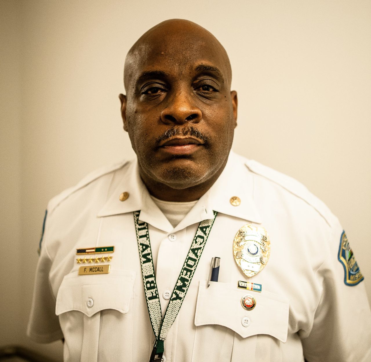 Frank McCall, a police commander in Ferguson, has overseen progress on the consent decree.