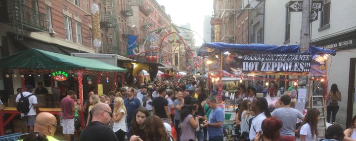 Feast of San Gennero, corner of Mulberry and Grand Streets, New York City (Photo D. Dominick Lombardi)