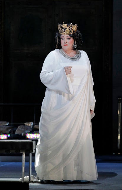 Michaela Martens as Klytemnestra in a scene from <strong><em>Elektra</em></strong>