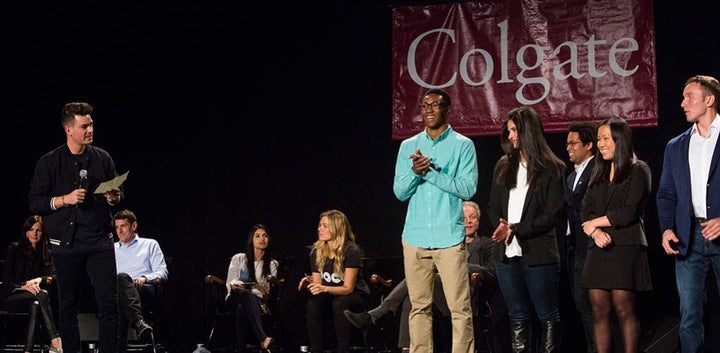 <p>Ryan Diew at Colgate’s E-Weekend “Shark Tank”</p>