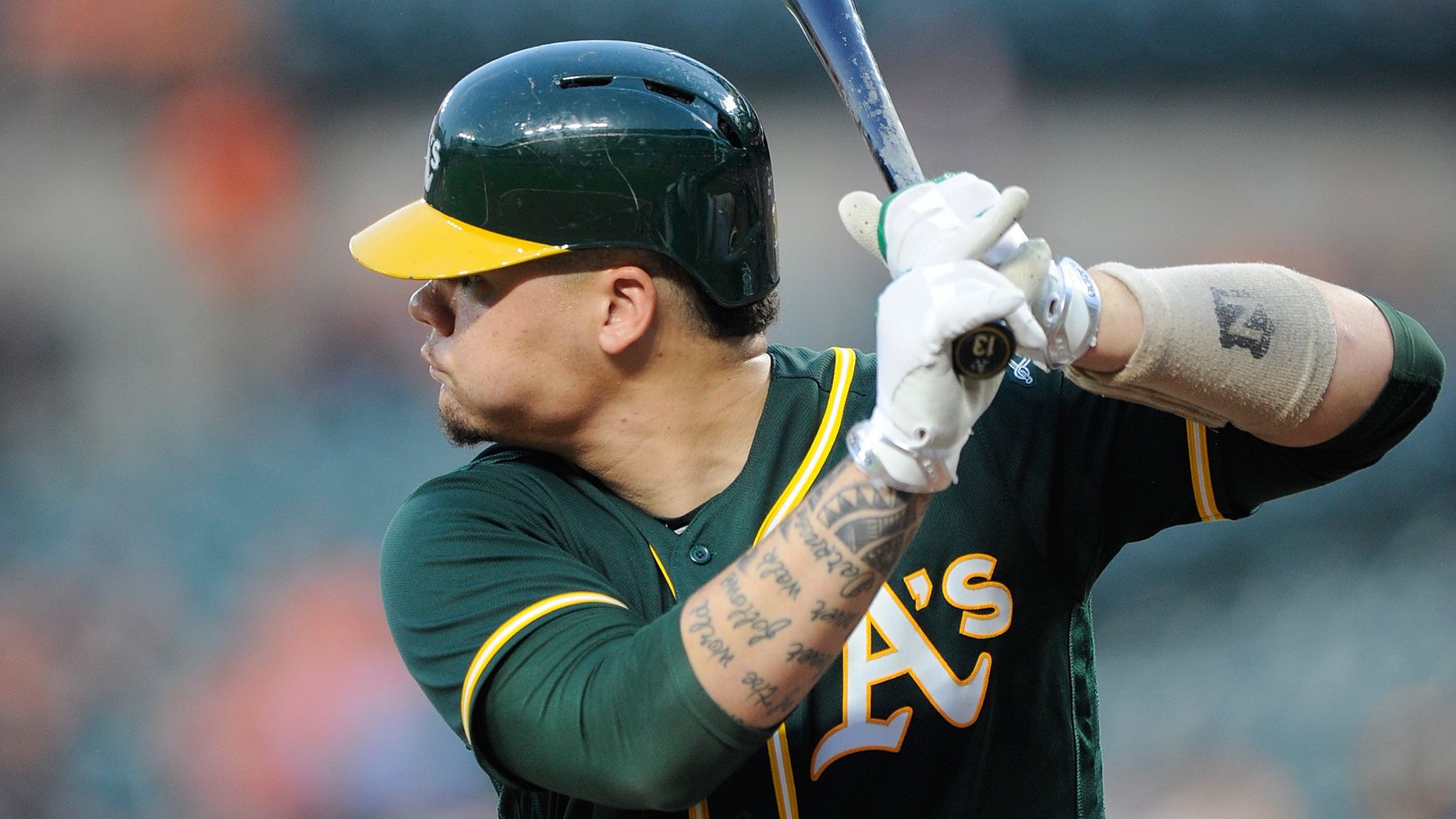 Oakland A's Bruce Maxwell first MLB player to kneel during anthem