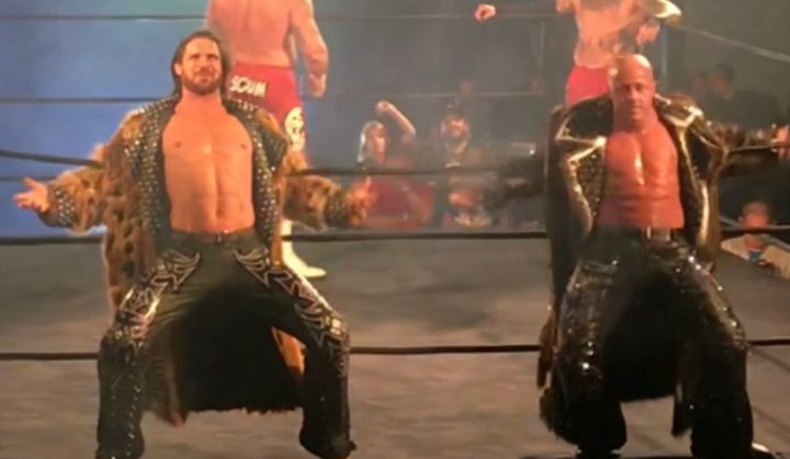 Former WWE tag team champions John Morrison and Joey Mercury — MNM —reunited at an All Pro Wrestling Show.