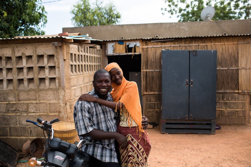 A newlywed couple in Ouagadougou, Burkina Faso, is looking to the future. Sub-Saharan Africa has the largest proportion of yo