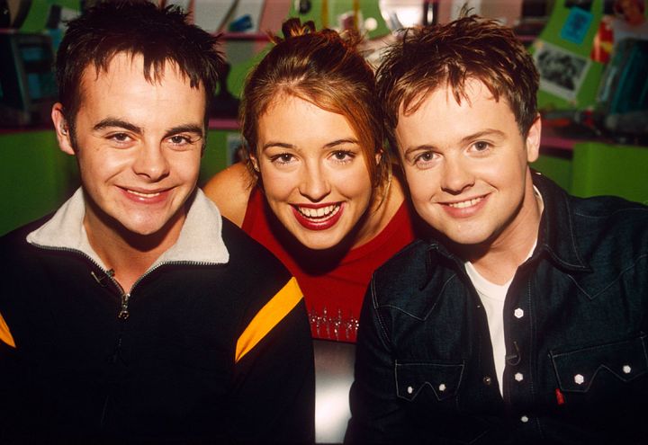 Cat with her old 'SM:TV' chums, Ant & Dec