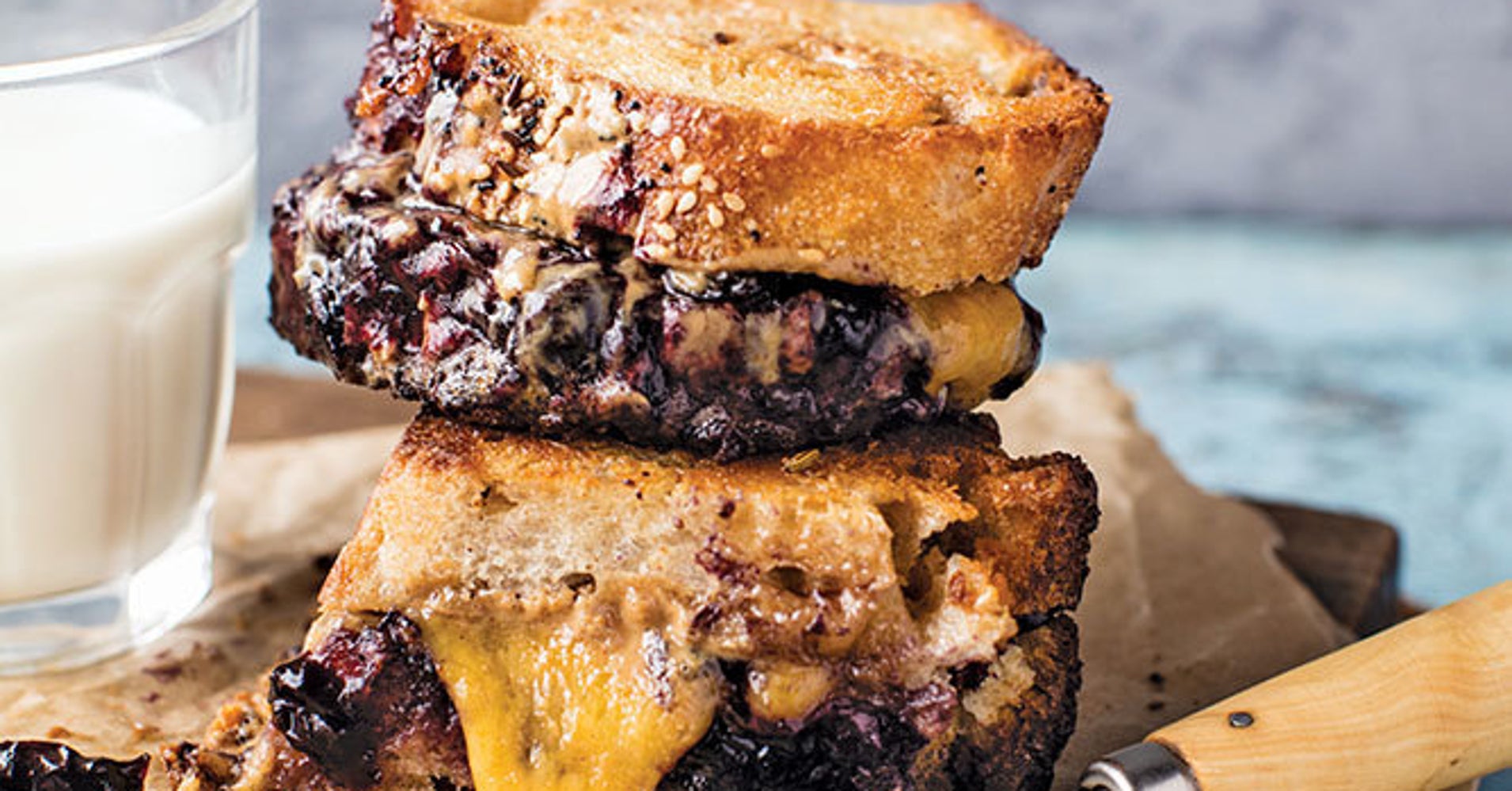 This Peanut Butter And Jelly Grilled Cheese Is Peak Sandwich HuffPost