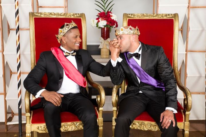 Juan & Gee Smalls, Co-Founders of The Gentlemen's Foundation expressing the theme to The 6th Annual Gentlemen’s Ball... We Are Royalty. 