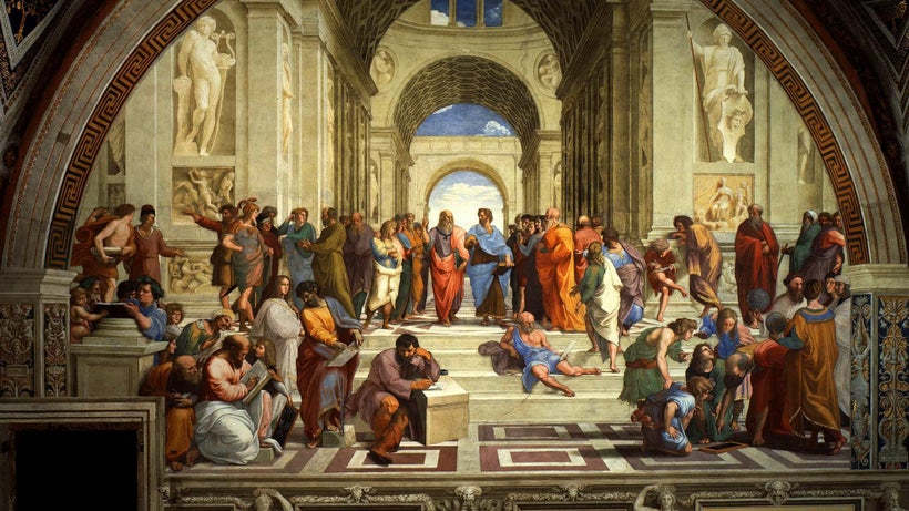 Raphael’s <em>School of Athens</em>.