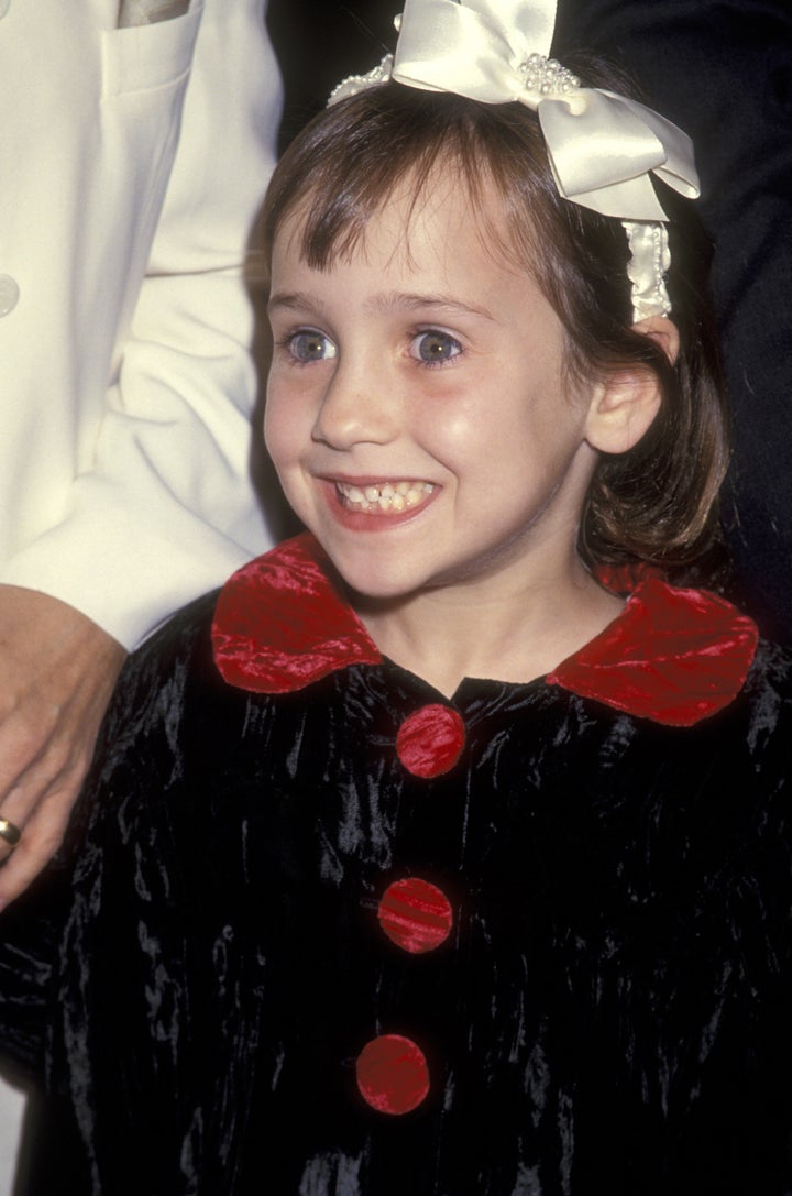 Mara Wilson attends the 'Mrs. Doubtfire' Beverly Hills Premiere on November 22, 1993.