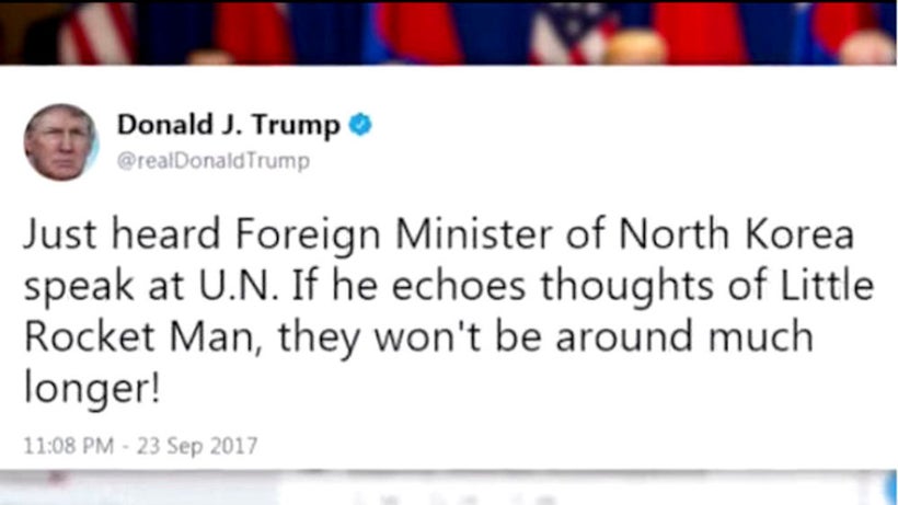 Image result for trump rocket man