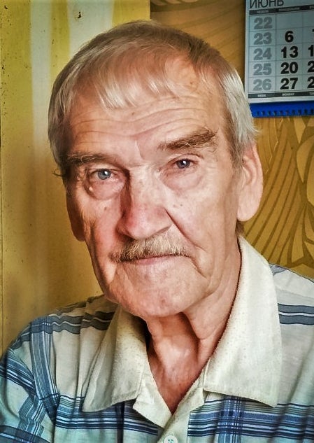 Stanislav Petrov in the kitchen of his flat in Frjasino.