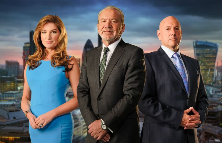 <strong>Karren with Lord Alan Sugar and Claude Littner</strong>