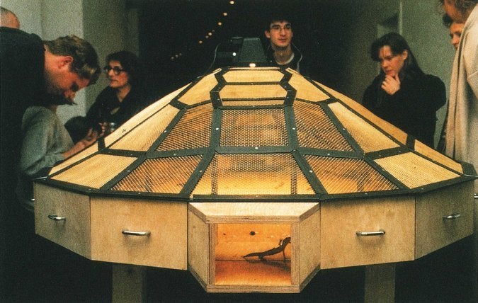 Huang Yong Ping's "Theater of the World" (1993).