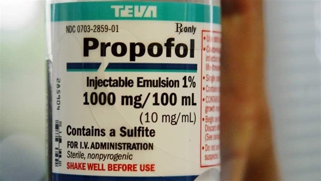 The Food and Drug Administration approved the drug propofol as a sedative used in conjunction with anesthesia for surgeries,