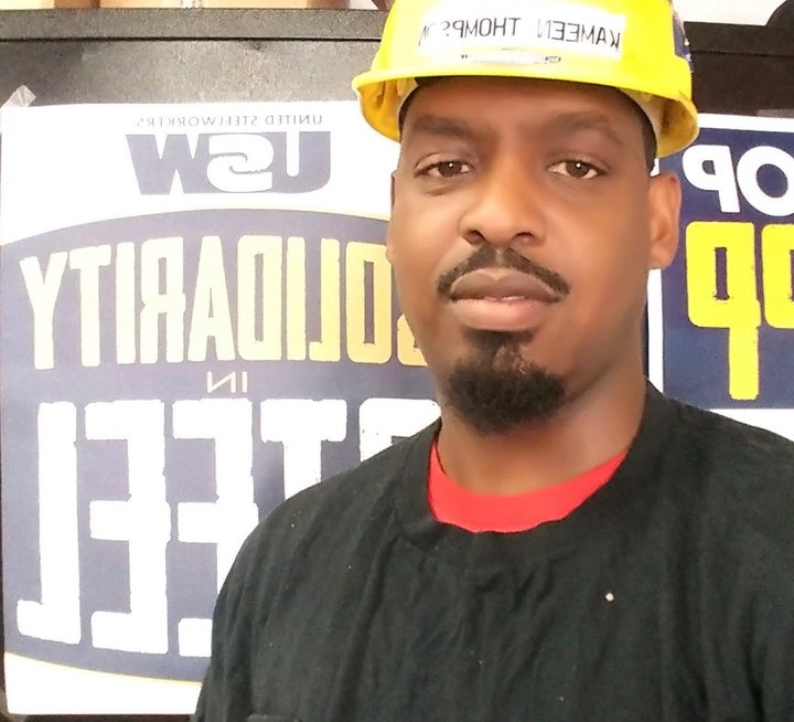 Kameen Thompson, president of the USW local union at ArcelorMittal’s Conshohocken mill