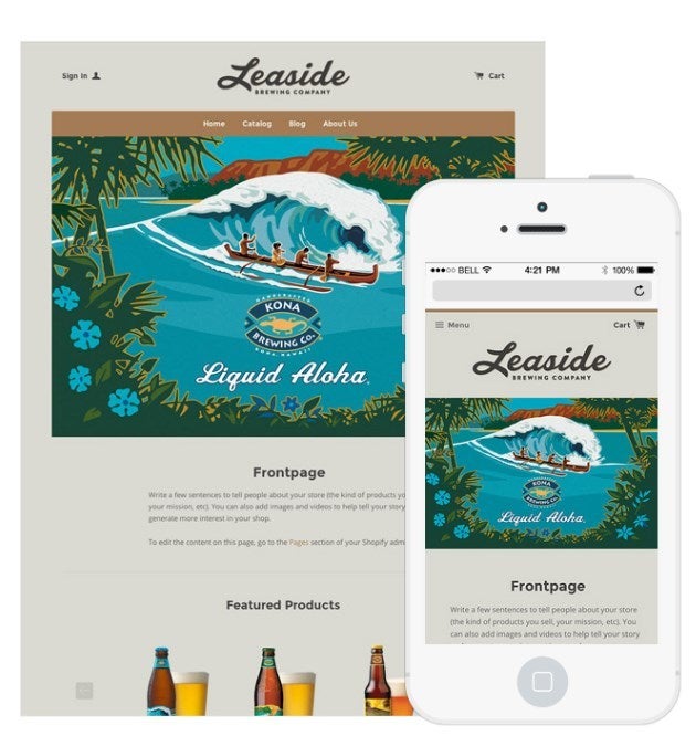 <p><a href="https://konabrewingco.com/" target="_blank" role="link" rel="nofollow" class=" js-entry-link cet-external-link" data-vars-item-name="Kona Brewing Co." data-vars-item-type="text" data-vars-unit-name="59ca684fe4b0f2df5e83b196" data-vars-unit-type="buzz_body" data-vars-target-content-id="https://konabrewingco.com/" data-vars-target-content-type="url" data-vars-type="web_external_link" data-vars-subunit-name="article_body" data-vars-subunit-type="component" data-vars-position-in-subunit="4">Kona Brewing Co.</a> provides a responsive web design which creates a seamless UX for visitors. </p>