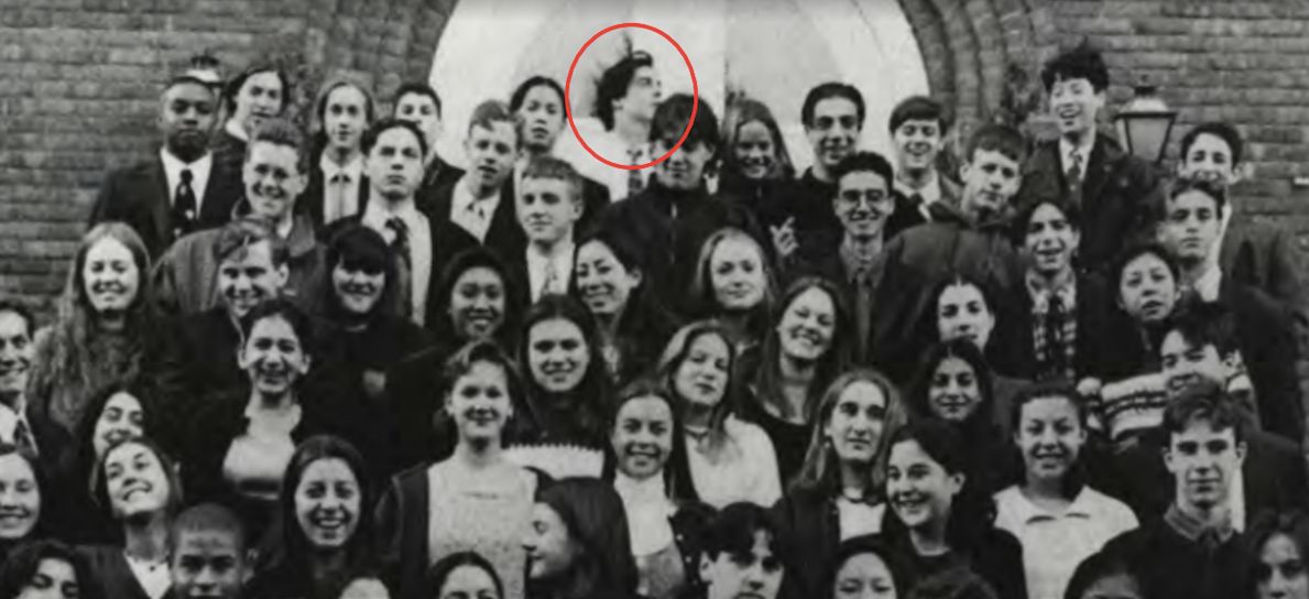 Even in yearbook photos, Jesse Watters stood out from the rest of the crowd. 
