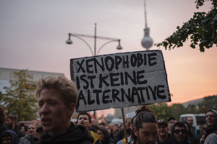 On Monday in the cities of Berlin, Cologne and Hamburg, more than a thousand people protested in the streets against the AfD.