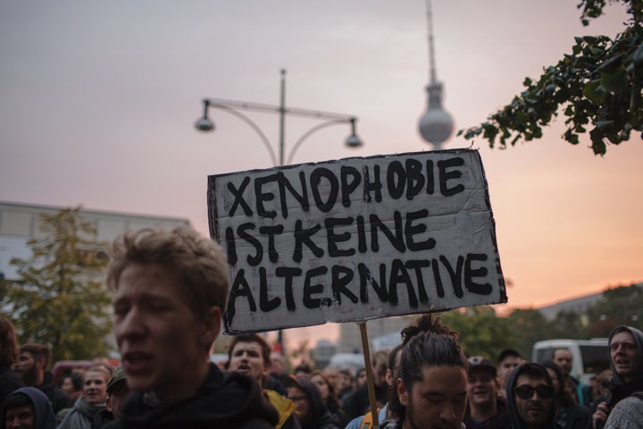 On Monday in the cities of Berlin, Cologne and Hamburg, more than a thousand people protested in the streets against the AfD.