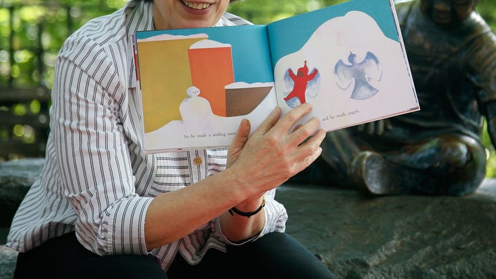 A page from Exra Jack Keats' award winning children's book, The Snowy Day.