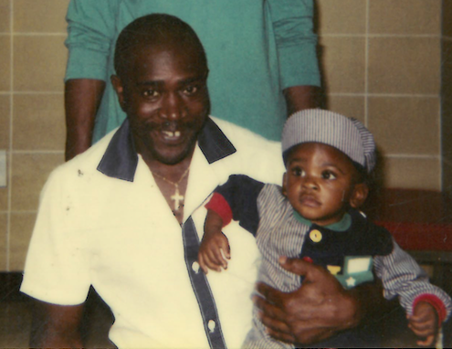 Mr. Tharpe with his granddaughter. 