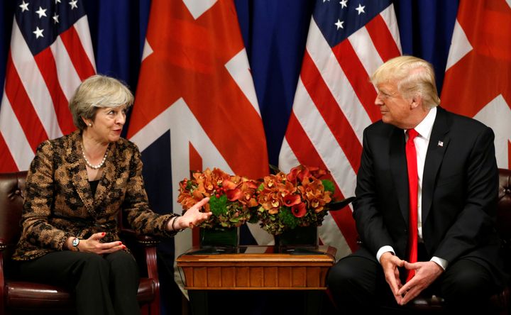 May and Trump during the UN General Assembly in New York, US, earlier this month