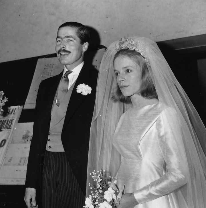 Lord and Lady Lucan on their wedding day in 1963 