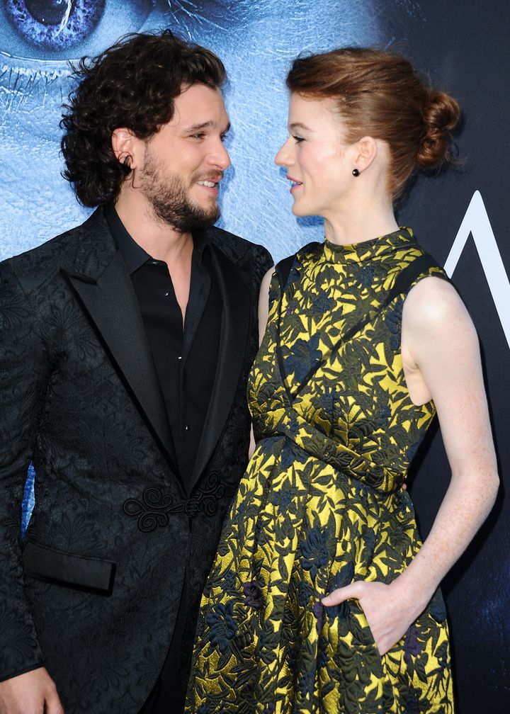Kit and Rose at the season 7 'Game Of Thrones' premiere in July