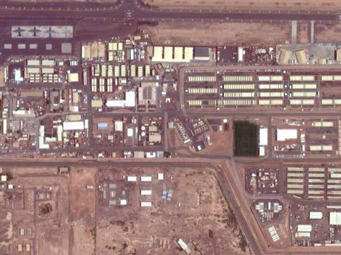 New research from WILPF suggests link between foreign military bases and sexual violence in Djibouti. This is a screen shot from Google Maps of US military base Camp Lemonnier, taken November 2016. 