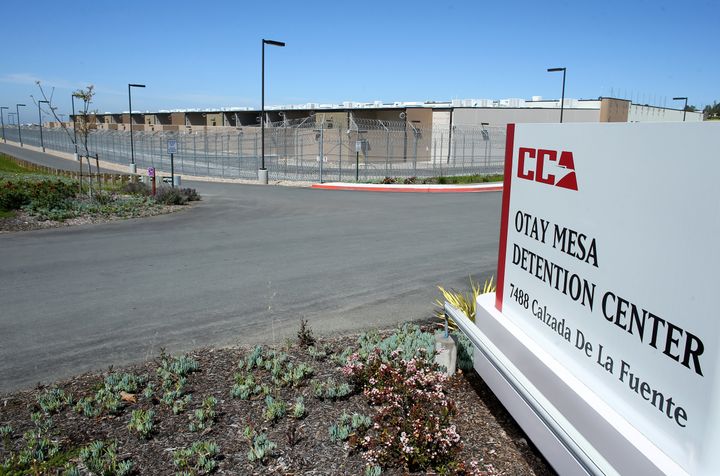 The U.S. Customs and Immigration Otay Mesa Detention Facility is shown outside San Diego, California. 