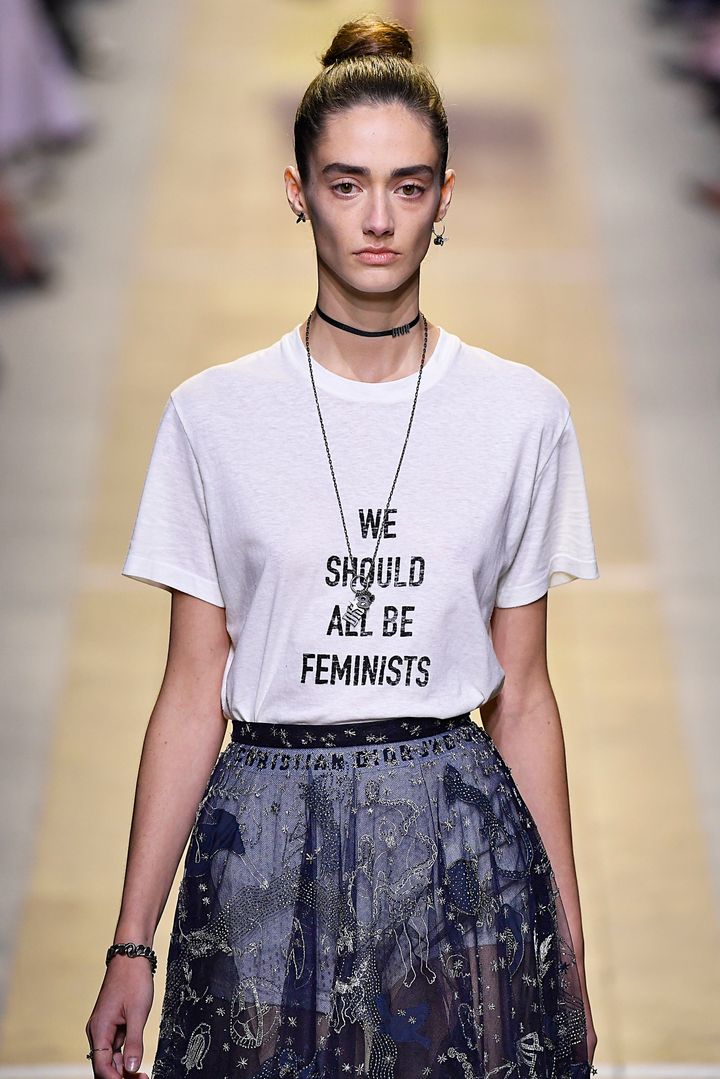 How Dior's feminist logo t-shirt became this season's sell-out item -  despite its eye-watering price tag - Mirror Online
