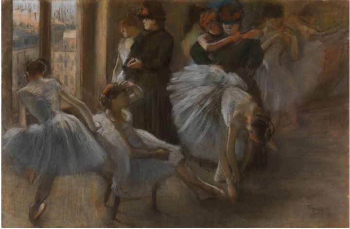 Preparation for the Class by Degas 1877